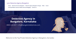 Desktop Screenshot of bangaloredetectives.com